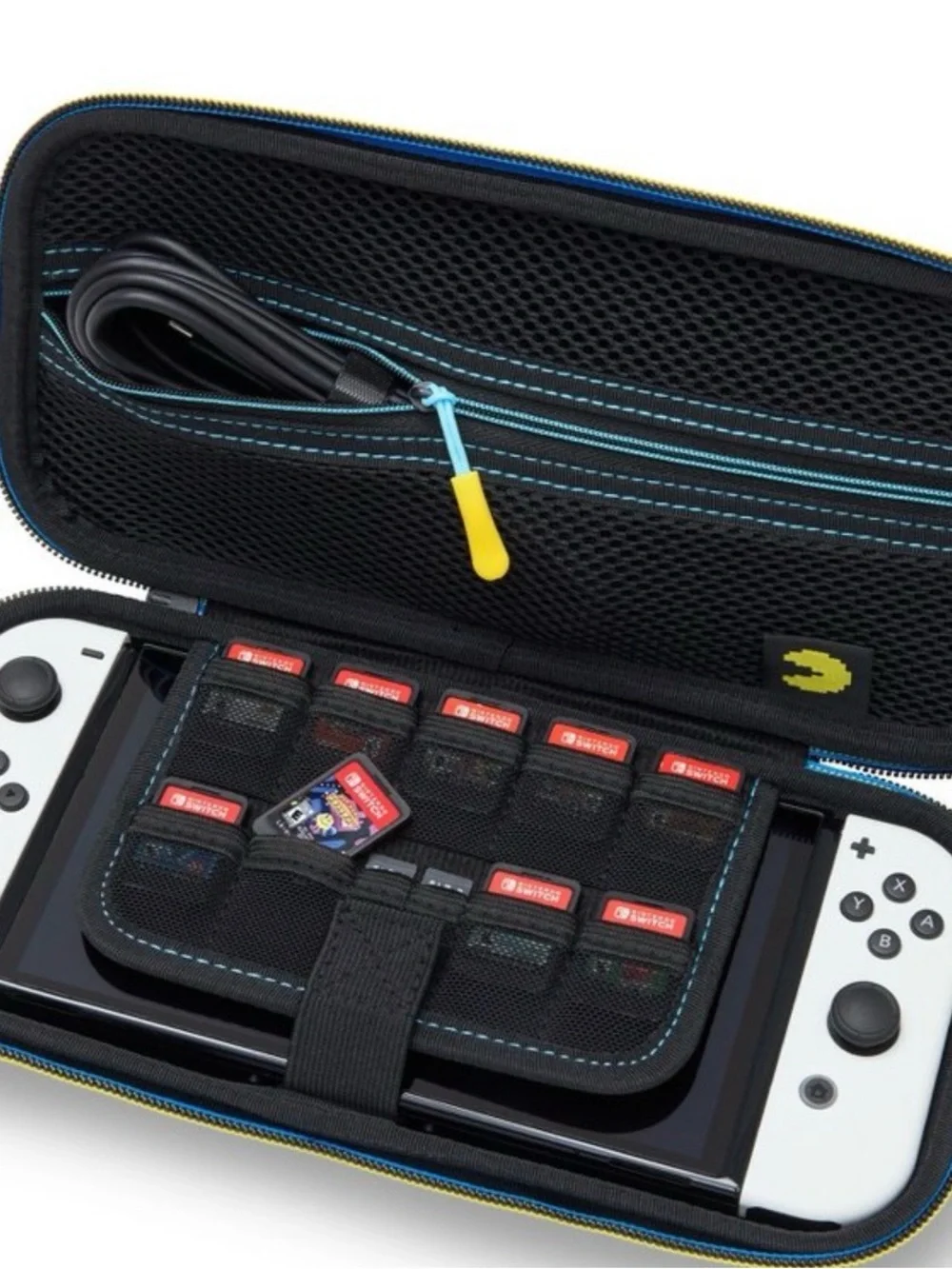 Nintendo Pac-Man Black and Blue Protective Switch Case